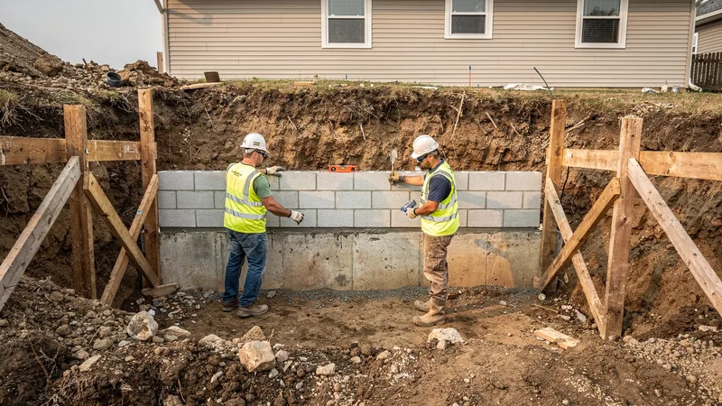 Basement Wall Rebuild service in Des Moines, IA
