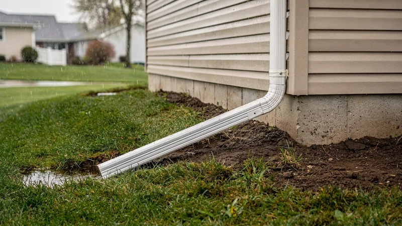Downspouts, Grading & Yard Drainage service in Des Moines, IA